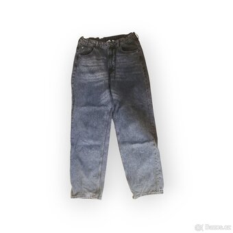 H&M džíny/rifle šedé širší střih, vel. 170, dobrý stav - 4