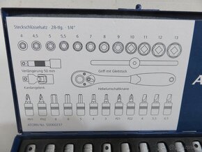 Nová sada nástrčných klíčů ATORN, šestihran, 1/4", 28 ks - 4