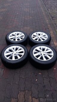 Alu kola 5x112 r16 obutí pěkně zimní pneumatiky 205x55 r16 - 4