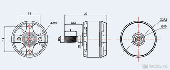 Motory T-MOTOR F60III (2207) 2350KV Doprava ZDARMA - 4