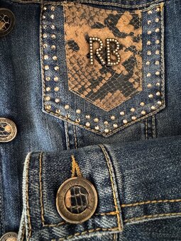 Dámská džínová bunda Roccobarocco - 4