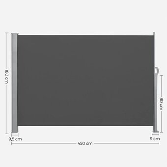 Boční markýza 180x450cm - 4
