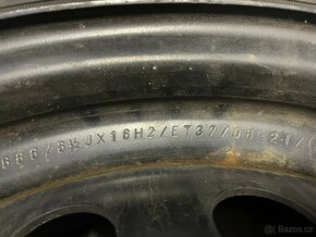Kompletní kola s diskem 6,5x16 ET37+pneu Sava 195/55R16 87H - 4