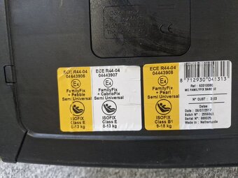 Maxi - cosi autosedačka, vajíčko, základna - 4