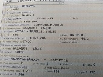 Skútr Malaguti Fire fox 50 2000" - 4