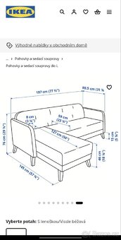 Prodám gauč Ikea Linanãs - 4