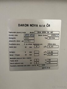 Plynovy kotel Dacon Nova + druhy nahradni kotel - 4