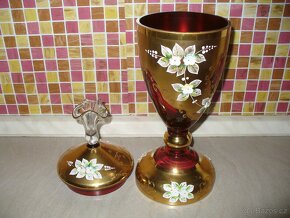 pohár rubínové sklo - 4