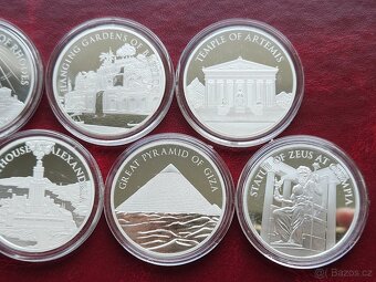 7x 1 oz stříbrná mince 7 divů světa - 4