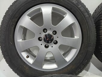 Zimní alu sada Tiguan 5x112 R16 ET33 pneu 215/65/16 Semperit - 4