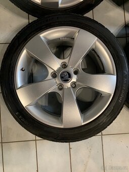 Alu kola Škoda R17 5X112 LETNÍ PNEU 225/45 R17 PEGASUS - 4