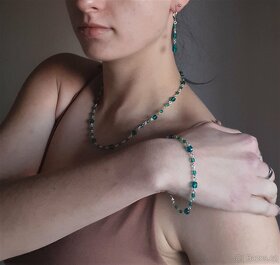 Jemná ketlovaná souprava šperků - 4