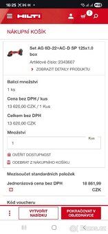 Hilti Nuron Akumulátorová úhlová bruska AG 6D-22 (125 mm) - 4