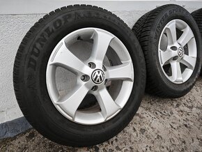 Alu Vw 5/112 R16 + 215/60 R16 zimní Dunlop - 4