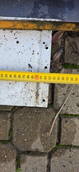 Vratové PUR panely 570cm 4ks / šedé - bílé - 4