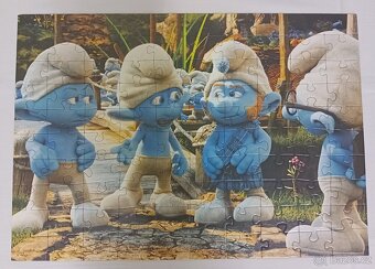 Puzzle Šmoulové 100 dílků + kniha s puzzle - 4