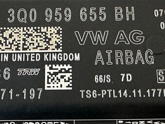 Řídící jednotka airbagu 3Q0959655BH Škoda Octavia 3 FL 2018 - 4