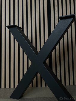 Sada nohou ke stolu DMBAU X-50 Černá V-50 cm, profil 50x50 - 4