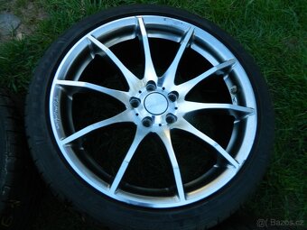 alu kola 5x108 r18+letní pneu - 4