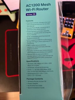 Prodám Wi-Fi router TP-Link Archer C6 (AC1200) - 4