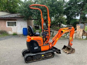 Prodám minibagr Kubota U10 s nulovým přesahem zádě - 4