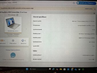 HP Pavilion x360 15-er1912nc Natural Silver v záruce - 4