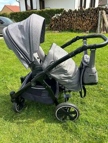 Kočárek NOORDI Fjordi III 2 v 1, dark grey - 4