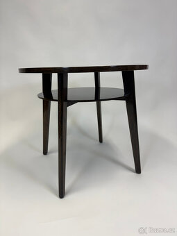 Kulatý konferenční stolek po renovaci - šelak TOP - 4