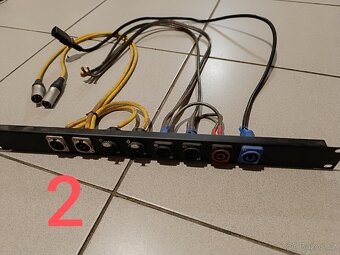 Rackové 19" panely XLR a speacon - 4