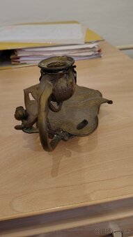 Hmoždíř, svícny mosazné. - 4