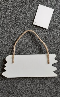 Dřevěná dekorace Welcome - 4