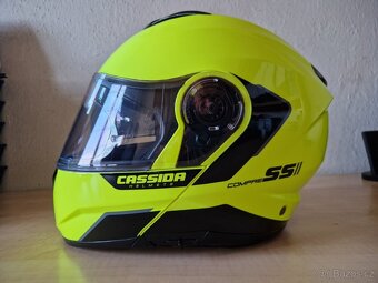 Výklopná moto přilba Cassida Compress 2.0 Refraction XXL - 4