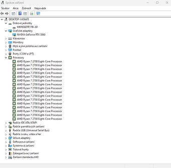 Herní PC - Ryzen 7 2700, RTX 3060, 16 GB RAM, záruka - 4