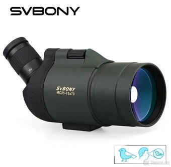 Dalekohled SVBONY MC25-75x70 + stativ –NOVÝ, nevhodný dárek - 4