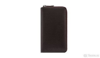 Nová, tmavě hnědá kožena peněženka PORSCHE DESIGN - 4