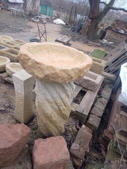 Ptačí koupel z přírodního kamene - 4