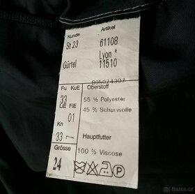 Pánský oblek černomodrý sako + kalhoty 24 K Riccardo Germany - 4