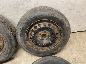 4x PLECHOVÝ DISK 6Jx15H2 ET47 5x112 S PNEU APOLLO 195/65R15 - 4