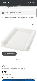 Přebalovací stůl GULLIVER + přebalovací podložka VÄDRA - 4