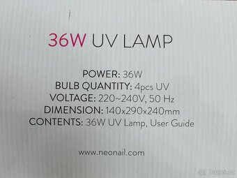 Nová UV led Lampa na nehty 36w - 4