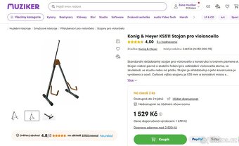 Stojan na violoncello - 4