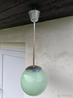 Starožitný Art Deco lustr "koule" - 30. léta - 4