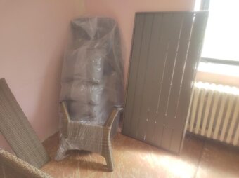 Ratanová sestava -veliká rohová, vč. polstrů- nová - 4