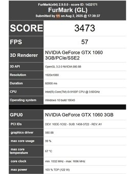 GIGABYTE GeForce GTX 1060 OC 3GB - 4