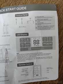 Olejový radiátor 800-2000W s dálkovým ovládáním, nepoužitý - 4