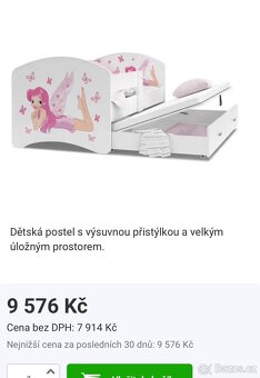 Dětská postel s přistýlkou - 4