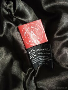 Pánská kožená bunda s podšívkou vel. 56 - 4