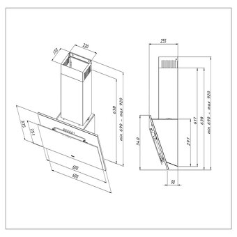 Odsavač par Eco Juno 60 cm - 4