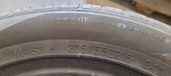 Prodám 4ks Pneumatiky Letní 205/55 R16 - 4