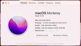 Mac Mini - late 2014 - 4GB RAM / 256GB SSD - 4